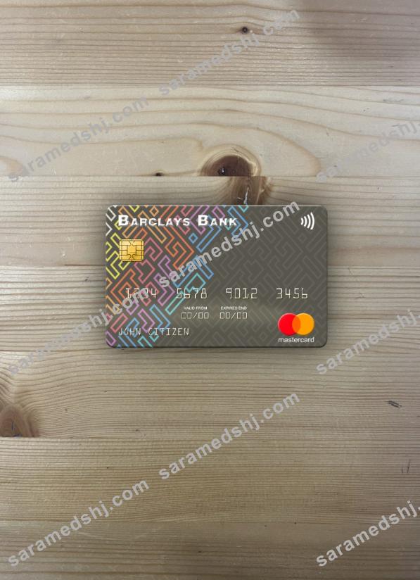USA Barclays Bank mastercard photolook front